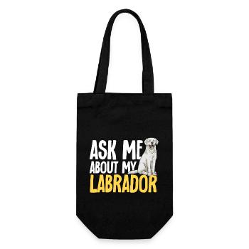 Labrador Retriever blanc Labrador Labrador blanc - Sac à bouteille - noir - Devant