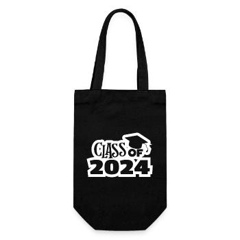 Abitur, Abitur, Abitur, Bachelor - Geschenkbeutel für Flaschen - Schwarz - Vorne