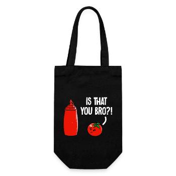 Ketchup Tomatenketchup - Geschenkbeutel für Flaschen - Schwarz - Vorne