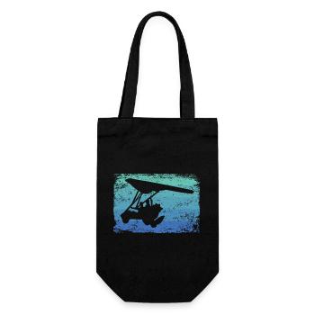 Paratrike Motor Hang Glider Deltatrike - Gift Bag for Bottles - black - Front