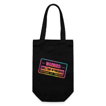 Attention Girls Trip en cours - Sac à bouteille - noir - Devant