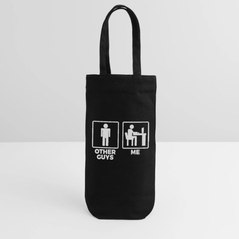 Software Engineer Stick Figures Gift Bag for Bottles