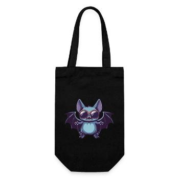 Chauve-souris Halloween Cool - Sac à bouteille - noir - Devant