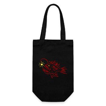 A lantern fish - Gift Bag for Bottles - black - Front