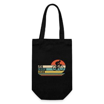Eat Sleep bike - Gift Bag for Bottles - black - Front