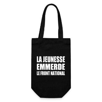 la jeunesse emmerde le front national - Sac à bouteille - noir - Devant