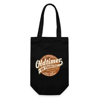 Vintage - Oldtimer - 55 years old - Birthday - Gift Bag for Bottles - black - Front