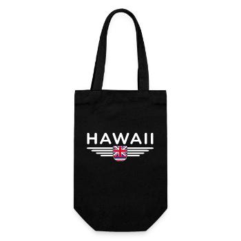 Hawaii Fan T-Shirt – Aloha-Style - Geschenkbeutel für Flaschen - Schwarz - Vorne