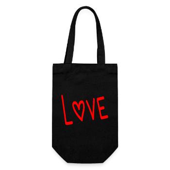 MOTHER'S DAY. HAPPY MOTHER'S DAY. MOM - Gift Bag for Bottles - black - Front