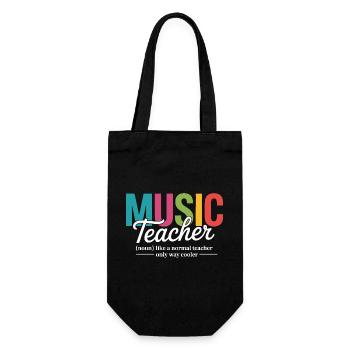 Illustration vibrante de professeur de musique - Sac à bouteille - noir - Devant