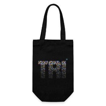 TRI - Triathlon stilvolles Design - Geschenkbeutel für Flaschen - Schwarz - Vorne