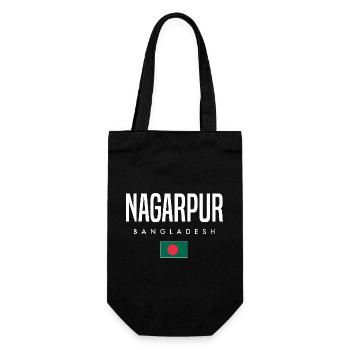 Nagarpur Bangladesh - Gift Bag for Bottles - black - Front