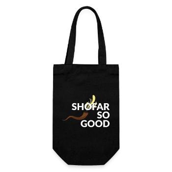 Shofar so good - Gift Bag for Bottles - black - Front