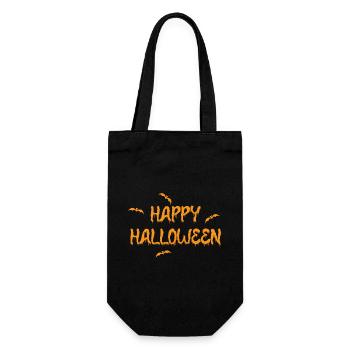 T-shirt joyeux Halloween - Sac à bouteille - noir - Devant