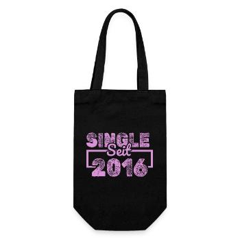 Single 2016 - Geschenkbeutel für Flaschen - Schwarz - Vorne