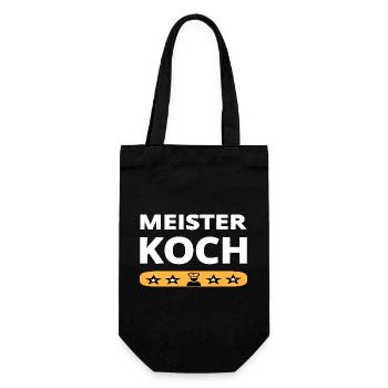 Koch - Geschenkbeutel für Flaschen - Schwarz - Vorne