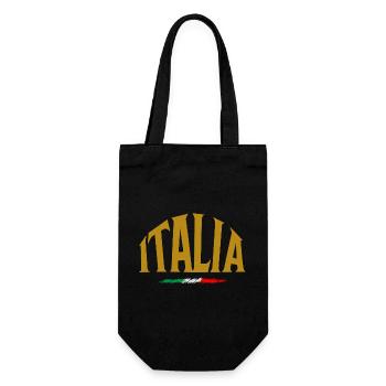Italia - Geschenkbeutel für Flaschen - Schwarz - Vorne