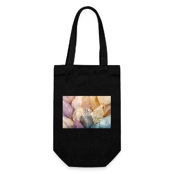 Idées claires – Design minimaliste en verre - Sac à bouteille - noir - Devant