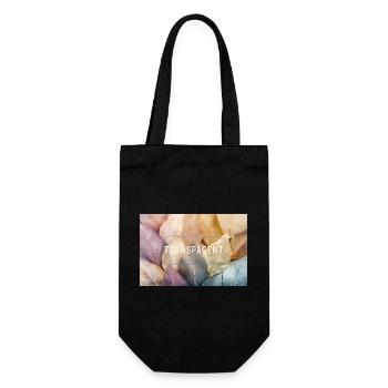 Design minimaliste transparent en verre - Sac à bouteille - noir - Devant