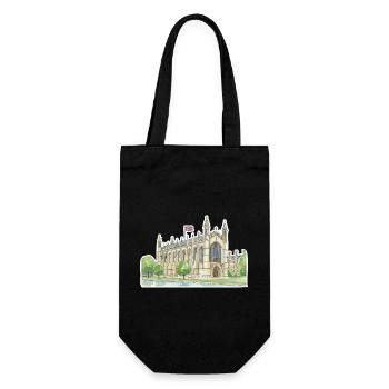 Cambridge King's College Chapel University Art - Gift Bag for Bottles - black - Front