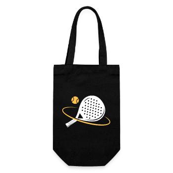 I can't I have padel - Gift Bag for Bottles - black - Front