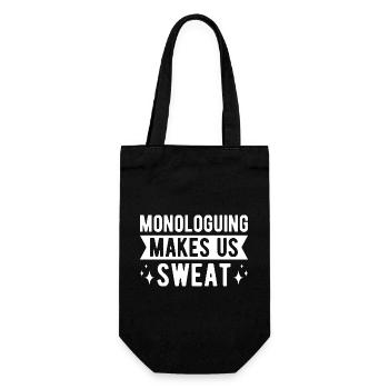 Monologues théâtraux nous font transpirer Acteur Musical - Sac à bouteille - noir - Devant