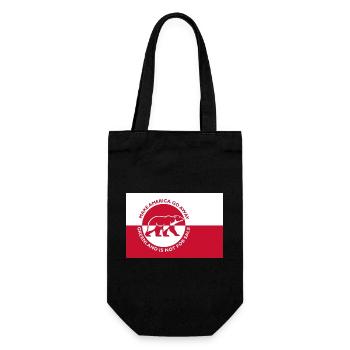Greenland - Make America Go Away (Flag-Edition) - Gift Bag for Bottles - black - Front