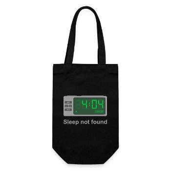 Erreur 404 - Sommeil non trouvé - Sac à bouteille - noir - Devant