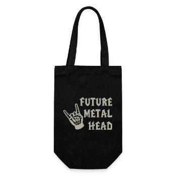 Future Metal Head Child Metal Music - Gift Bag for Bottles - black - Front