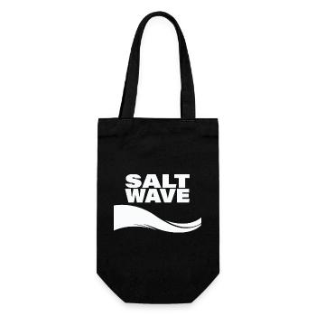 SALT WAVE - Geschenkbeutel für Flaschen - Schwarz - Vorne