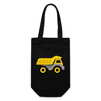Dump truck - Gift Bag for Bottles - black - Front