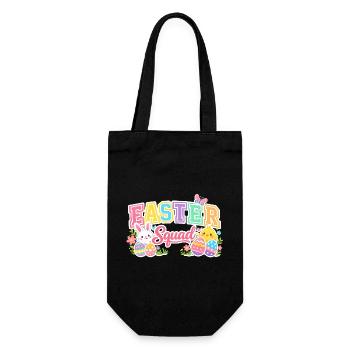Oisillon aux œufs colorés de l’équipe de Pâques - Sac à bouteille - noir - Devant