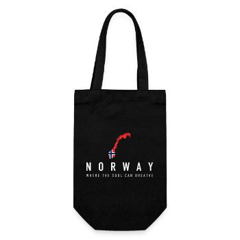 Norvège Nature Liberté Scandinavie Design - Sac à bouteille - noir - Devant