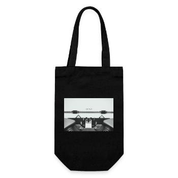 Conception d’affiche d’une première machine à écrire - Sac à bouteille - noir - Devant