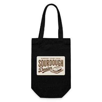 Sauerteighändler-Vintage-Abzeichen - Geschenkbeutel für Flaschen - Schwarz - Vorne