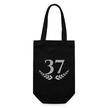 37 - Gift Bag for Bottles - black - Front