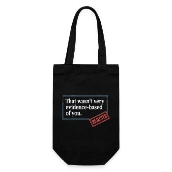 That Wasn't Evidence-Based Medizin Labor Nerd Arzt - Geschenkbeutel für Flaschen - Schwarz - Vorne