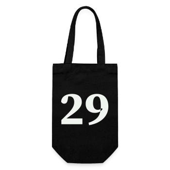 29 - Geschenkbeutel für Flaschen - Schwarz - Vorne