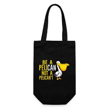 Soyez un pélican, pas un pélicant - Sac à bouteille - noir - Devant