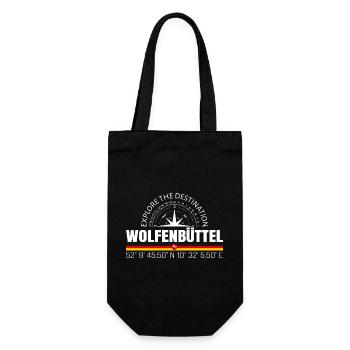 Wolfenbüttel - Geschenkbeutel für Flaschen - Schwarz - Vorne