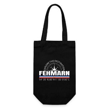 Fehmarn - Geschenkbeutel für Flaschen - Schwarz - Vorne