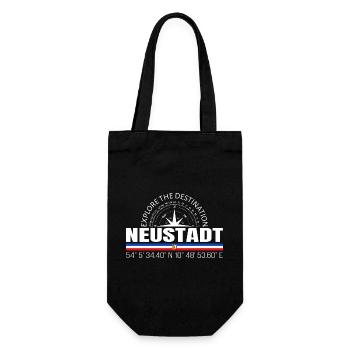 Neustadt - Geschenkbeutel für Flaschen - Schwarz - Vorne
