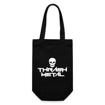 Logo du crâne métallique Thrash - Sac à bouteille - noir - Devant