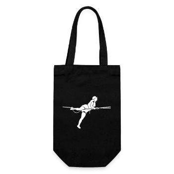 Slackline Balance Sport Lifestyle Silhouette - Sac à bouteille - noir - Devant