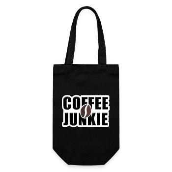 Accro au café : Amour de la caféine - Sac à bouteille - noir - Devant