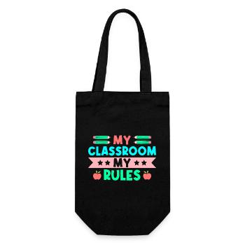 Enseignante de maternelle Classe Mes règles Maternelle - Sac à bouteille - noir - Devant