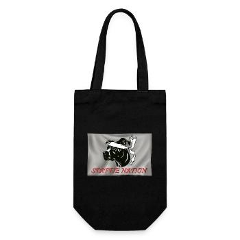 Staffie Nation - 059 - Gift Bag for Bottles - black - Front