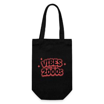 Vibes from the 2000s - Gift Bag for Bottles - black - Front