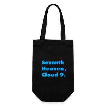 AU SEPTIÈME CIEL, SUR UN NUAGE 9 - Sac à bouteille - noir - Devant