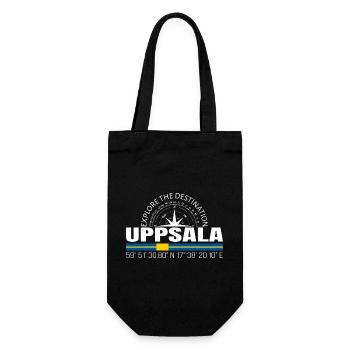 Uppsala - Geschenkbeutel für Flaschen - Schwarz - Vorne